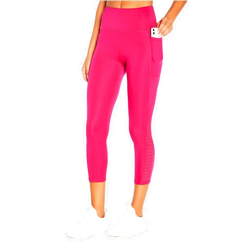 Bally Total Fitness Women's Kendra High Rise Pocket Mid-Calf Legging
