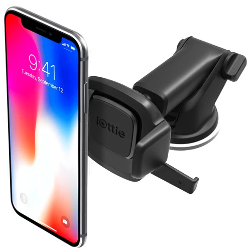 iOttie Easy One Touch Mini Dash & Windshield Car Mount Phone Holder || iPhone Xs Max R 8 Plus 7 Samsung Galaxy S10 E S9 S8 Plus Edge, Note 9 & Other Smartphones