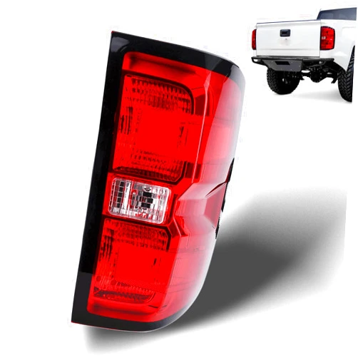 Nakuuly Tail Light Assembly Compatible with 2014 2015 Chevy Silverado 1500 2500HD 3500HD GMC Sierra 3500 HD Right Passenger Side Taillight Brake Lamps Bulb and Harness