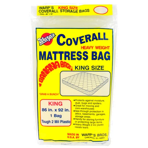 Warp's Warp Brothers CB-86 King Size Mattress Storage Bag, White