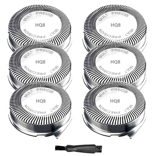 Serytoen HQ8 Replacement Heads For Philips Norelco Aquatec Replacement Heads For Shavers Razor HQ8505 Replacement Blades For PT720 AT810 AT815 PT730 AT880 At830, Upgraded HQ8 Blades[6 Pack]