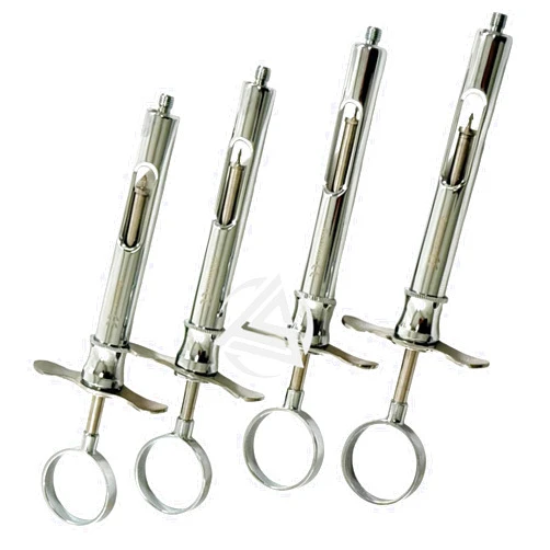 Avon Surgical Set of 4 Dental Anesthetic Syringe 1.8mL Oral Dental Syringe Self-Aspirating with One Finger Ring (Type CW)