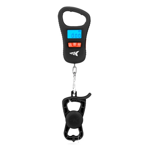 KastKing Fish Scale with Lip Gripper, ToughTide USB Charging Fishing Scale Built-in Measuring Tape, 65lb Capacity, Ultra-Thin Digital Fish Scale, LCD Display, Ergonomic Handle, Fishing Accessories
