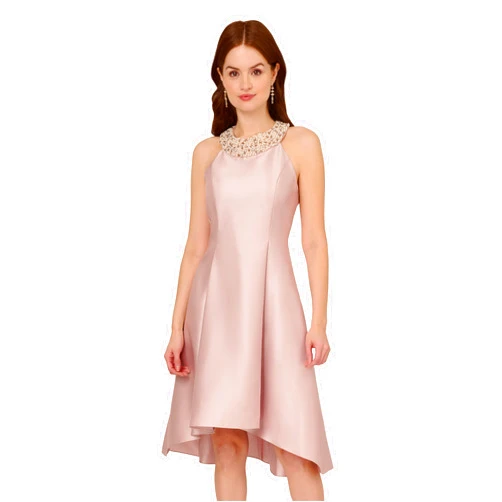 Adrianna Papell Women's Mikado Halter Dress