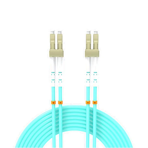 Buacoz 7.5Meters 25ft LC/UPC-LC/UPC 10GB Multi-Mode Fiber Optic Cable LC to LC OM3 LC-LC 10 Gigabit Jumper Optical Patch Cord Duplex 50/125um Aqua