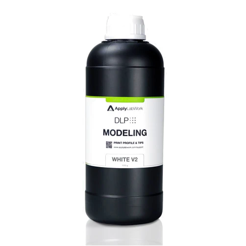 ApplyLabWork DLP Resins for SprintRay 3D Printers Compatible, Excellent Mechanical Properties, High Accuracy, Modeling White V2, 1000g
