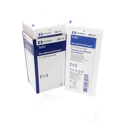 Covidien 1238 Telfa Non-Adherent Pads Prepack, 8