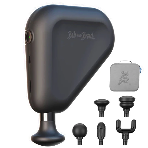 BOB AND BRAD Air 2 Mini Massage Gun 12MM Amplitude with 4800 mAh Battery, Portable Deep Tissue Percussion Muscle Massage Gun with Type-C Charging for Muscle Pain Relief, Black, FSA and HSA Eligible