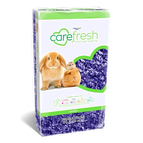 carefresh 99% Dust-Free Purple Natural Paper Small Pet Bedding with Odor Control, 23 L