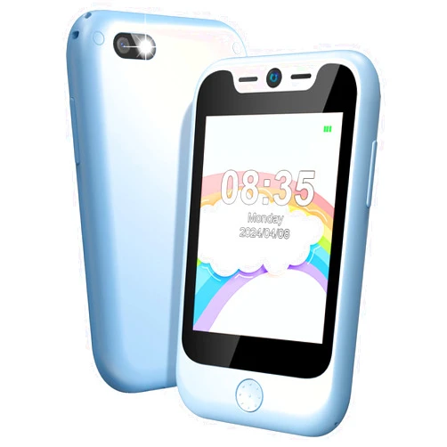 Dolirapa Phone for Kids, Smartphone Boys Girls with Puzzle Games, Parental Controls, Music, Camera, Kids Smartphones Best Gifts for Children's Aged 4-10 (Blue)