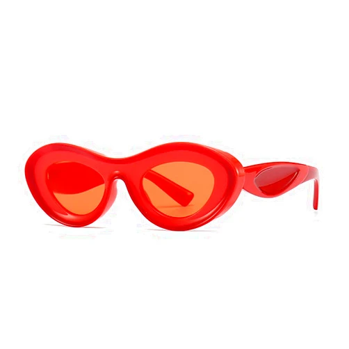 BAODAREN St. Patrick's Day Retro Cat Eye Sunglasses for Women Trendy Vintage Cute Oval Thick Frame Sun Glasses Shades BS6000