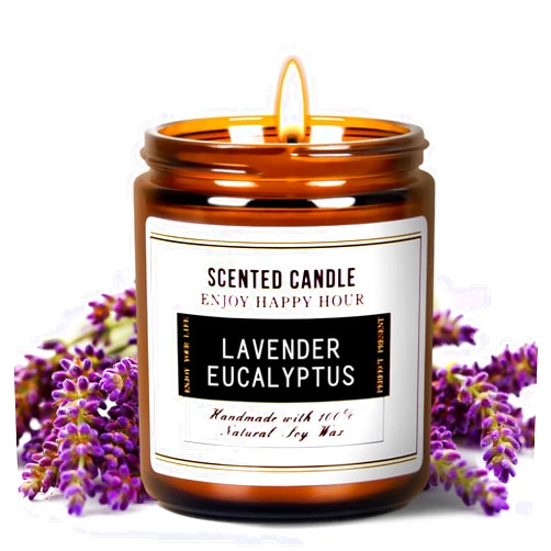 Takytao Premium Eucalyptus & Lavender Scented Candles - Soy Wax Candles | Aromatherapy Candles for Stress Relief, Meditation, Yoga, Relaxing, SPA | Natural Jar Candles for Home Men Women Office