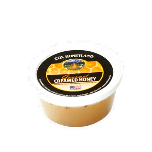 Cox Honeyland and Gifts 6 oz Tub Peach Creamed Honey
