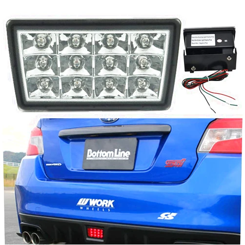 NSLUMO F1 Style Led Brake Light Clear Lens Rear Fog Lights Brake Stop Tail Lamp Assembly For 2011-2018 Su'baru WRX STi XV Impereza Car Lighting Source