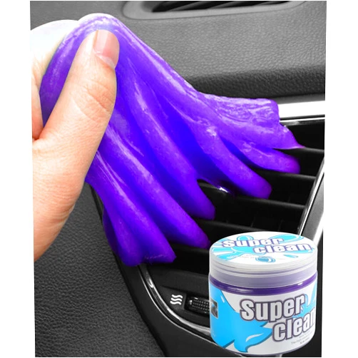 Bylikeho Car Cleaning Gel,Car Accessories Car Slime Cleaner Dust Cleaning Gel,Car Cleaning Putty,Car Goop for Cleaning,Car Putty Car Jelly Cleaner,Car Dust Gel for Dashboard Console and Vents (Purple)