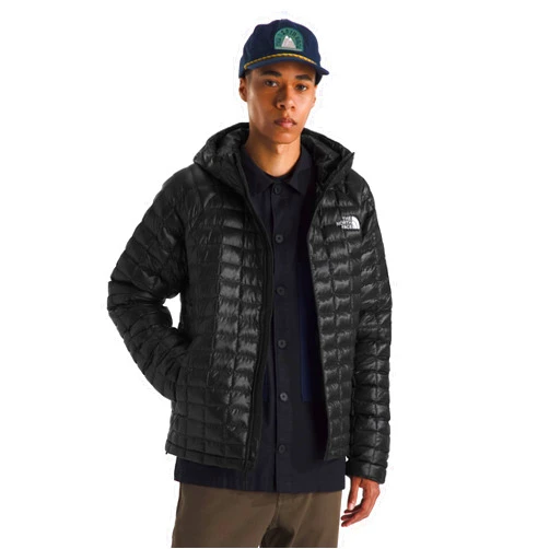 THE NORTH FACE Men's Thermoball Hooded Jacket | Lightweight, Wind & Water Resistant, Synthetic Insulation & Adjustable Hood
