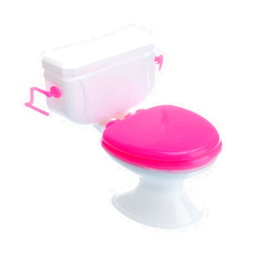Hosfairy Mini Rose Red Toilet Cover Small Toilet Toys Toilet Cake Decor Bachelor Party Supplies