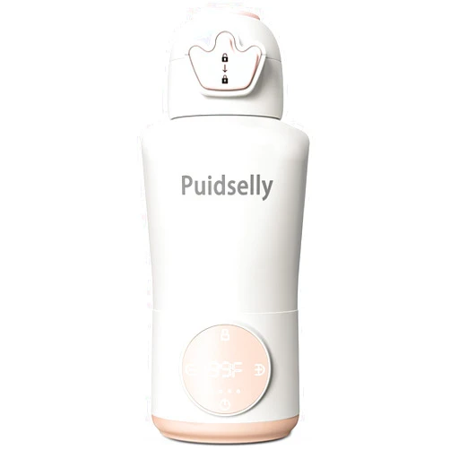 Puidselly Portable Bottle Warmer for Baby Formula 15 oz Capacity Milk Bottle Warmer,Rechargeable Warmer for Breastmilk,Water Warmer for on The go,Baby Bottle Warmer for Cars, Airplanes, Outdoor Travel