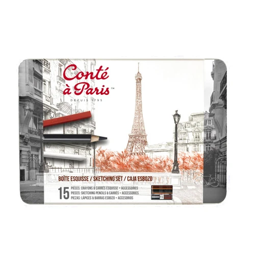 Conté à Paris Sketching Set, 15 Piece