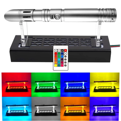 WANLIAN Lightsaber Stand Display,Acrylic Desktop Lightsaber Stand Acrylic A variety of colors glowing light sword ，rack Lightsaber Display Stand , light-transmitting display lightsaber stand.