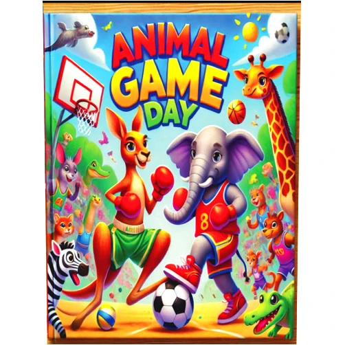 HOODA SANGHI Animal Game Day: fierce warriors soaring, Nature's Playground, Beastly Battles, Forest Fun and Games, coloring book, GIFT, (Playful Paws and Claws)