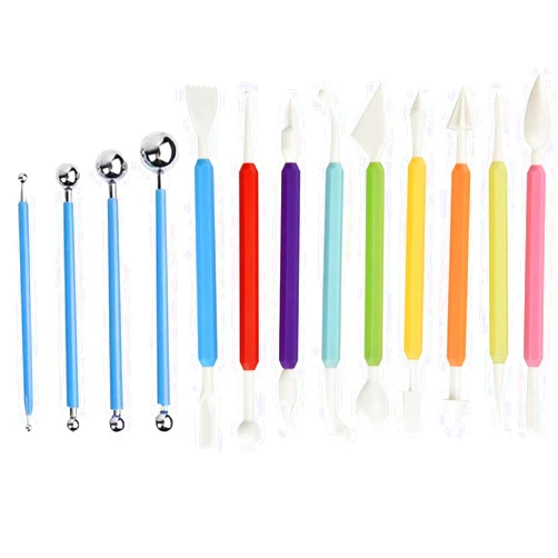 YQBOOM 13PCS DIY Fondant Tool, Cake Decorating Hand Tool, Gum Paste Modeling Tools