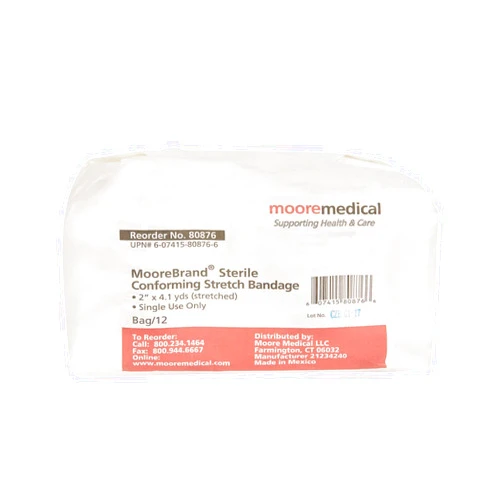 McKesson Sterile Conforming Bandage, 2 Inch x 4-1/10 Yard, McKesson Brand 80876, 12 Count