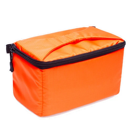 G-raphy Camera Bag Digital Camera Case, Waterproof & Protective Small Camera Insert with Handle Shockproof for Mirrorless Cameras, Lenses and other accessories (Orange)