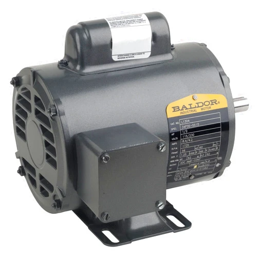 Baldor L3408 General Purpose AC Motor, Single Phase, 48 Frame, TEFC Enclosure, 1/2Hp Output, 3450rpm, 60Hz, 115/230V Voltage