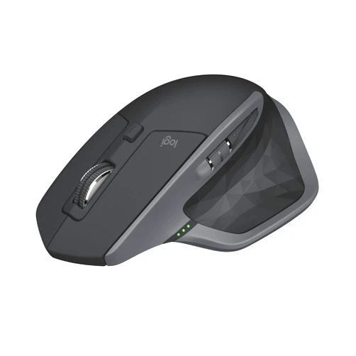 Logitech MX Master 2S Wireless Mouse - Hyper-Fast Scrolling, Ergonomic, Rechargeable, Control 3 Computers, Graphite