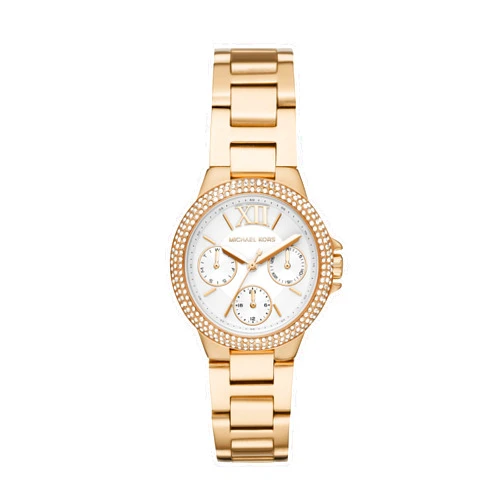 Michael Kors Mini Camille Women's Watch, Stainless Steel Watch for Women with Steel or Leather Band