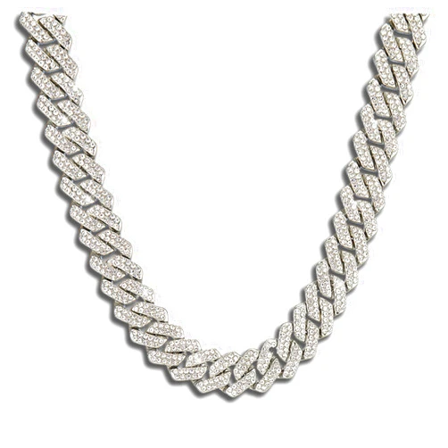 FunParrot Funpaarrot Mens Cuban Link Chain Silver/Gold 16