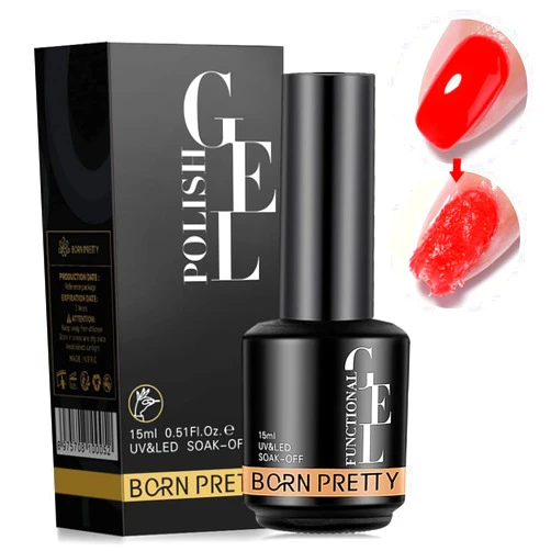 BORN PRETTY Magic Gel Nail Polish Remover Easily & Quickly Remove Soak-Off Gel Polish, Professional Non-Irritating Nail Polish Remover, 2-3 Minutes Easily & Quickly, Don't Hurt Your Nails 15ml