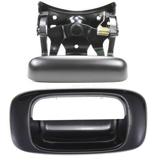 Garage-Pro Tailgate Handle Set of 2 Compatible with CHEVROLET SILVERADO/Sierra 1999-2006 / H2 2003-2009 Tailgate Handle Outside with Bezel Smooth Black