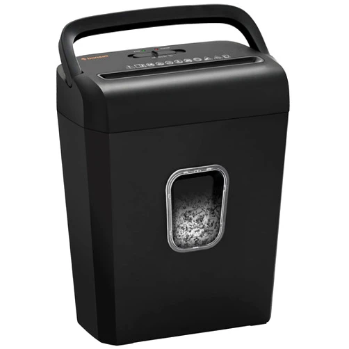 Bonsaii 6-Sheet Micro-Cut Paper Shredder, P-4 High-Security for Home & Small Office Use, Shreds Credit Cards/Staples/Clips, 3.4 Gallons Transparent Window Wastebasket, Black (C234-A)