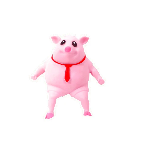 AHYCS Squishy Pig Toys - Pink Pig Squishy Toy for Kids Adults, Novelty Pig Squeeze Toys, Funny Tiktok Pig Sensory Stress Toy for Decompress and Anxiety Relief Women Men Kids (Small)