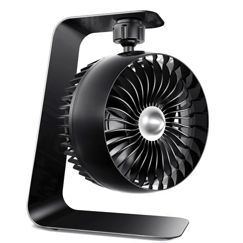 Koonie Metal USB Desk Fan, 4 Inch Small Portable Turbo Air Circulator, 6ft Strong Airflow, 3 Speeds, 360 Adjustable Tilt, 35dB Low Noise for Table Office Bedroom