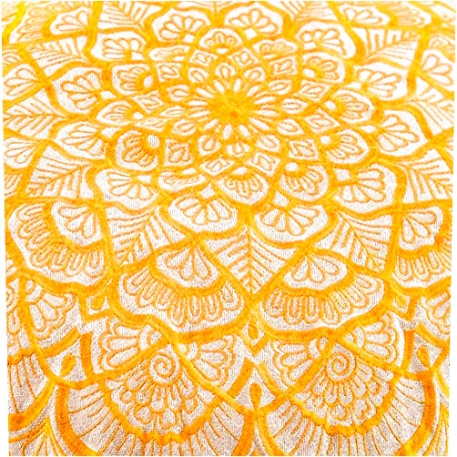Mandala Life ART Bohemian Floor Cushion Cover –24 inches - Luxury, Artisan Room Décor Pouf Case for Meditation, Yoga, and Boho Chic Seating Area Floor Pillow