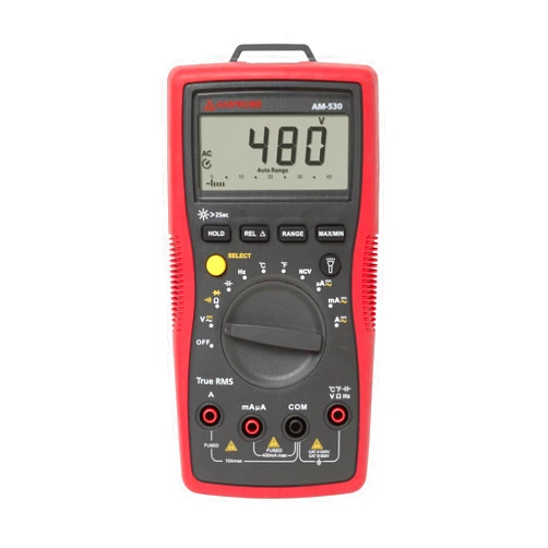 Amprobe AM-530 True-RMS Electrical Contractor Multimeter with Non-Contact Voltage Detector and Temperature