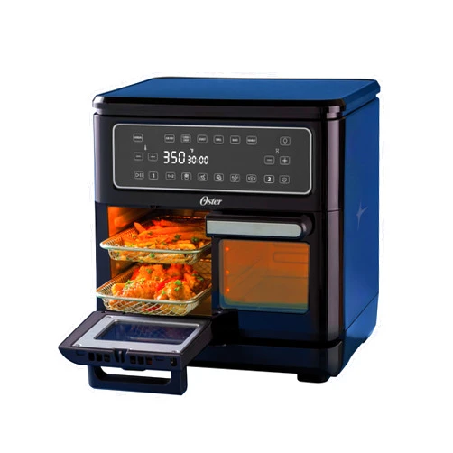Oster 11-Quart Dual Air Fryer Oven with 2 Cooking Zones, Large Capacity Air Fryer with 6 Cooking Functions & 2 Baskets