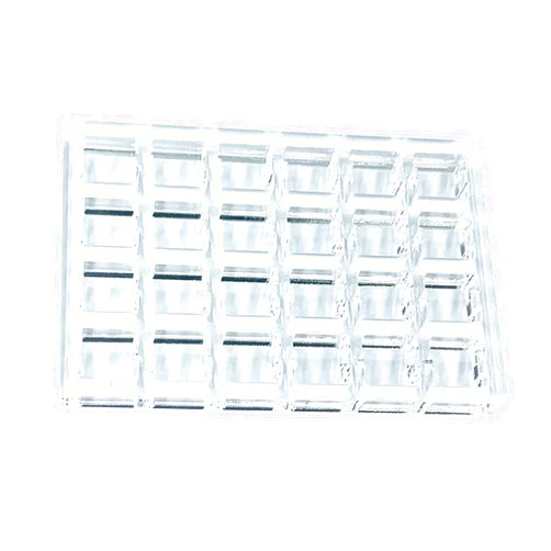 Haoyull Switches Tester Base Clear Acrylic Plate for MX Switches Storage Base Acrylic Switches Tester Frame 4x6 Grid Switches Tester for Mechanical Keyboards