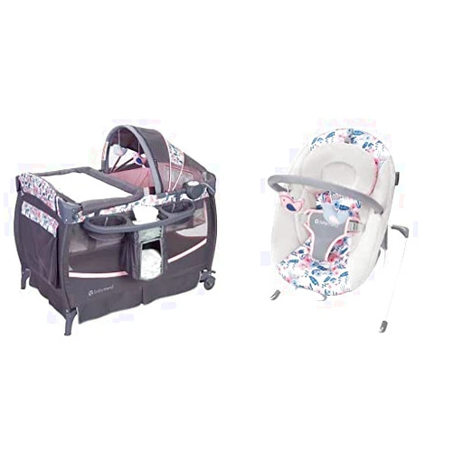 Baby Trend Deluxe II Nursery Center, Bluebell + Baby Trend EZ Bouncer