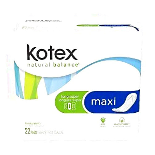 Kotex U by Kotex Security Maxi Feminine Pads, Heavy Absorbency, Unscented, 22 Count