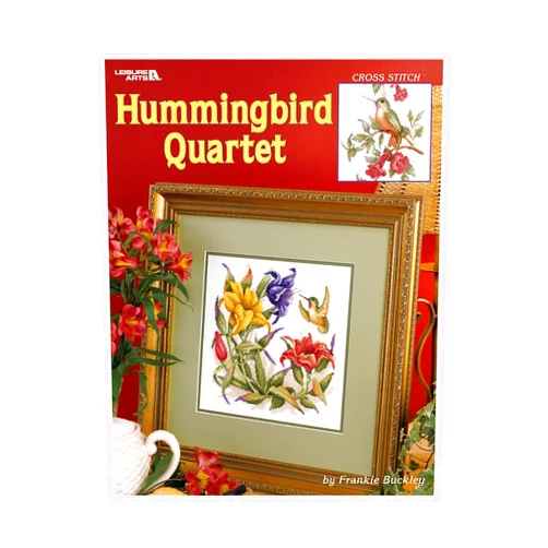 Leisure Arts Hummingbird Quartet Cross Stitch Book – Beautiful Cross Stitch Patterns for Stunning Hummingbird Designs. Perfect for Stitchers of All Levels