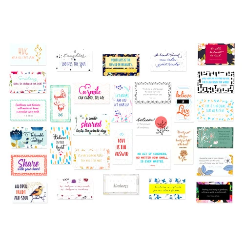 FOCUS AND ZEAL Affirmation Cards, 30 Cards with Positive Quotes and Encouragement, Made in USA