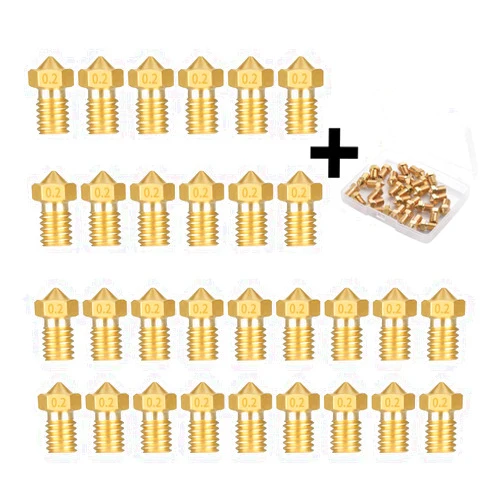 ACMYCH 30PCS 0.2mm 3D Printer Extruder Nozzles for E3D V5 V6