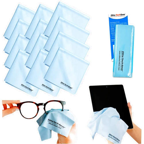 Elite Tech Gear Microfiber Cloth - 12-Pack, 12