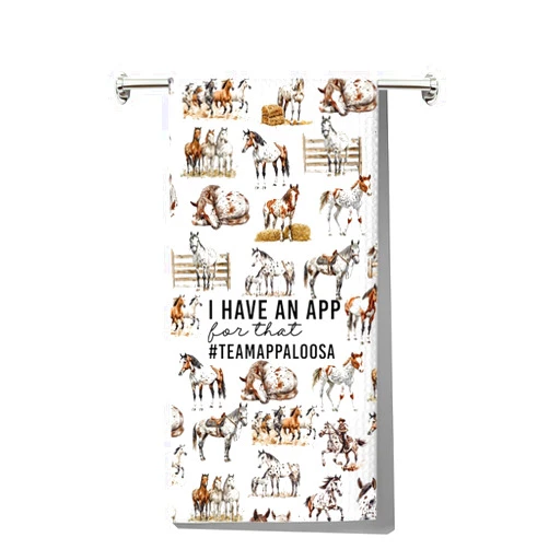 G2TUP Appaloosa Horse Towels Appy Horse Gifts Appaloosa Owner Gifts i Have an App for That Gifts Spotted Horse Towels (i Have an app kt)