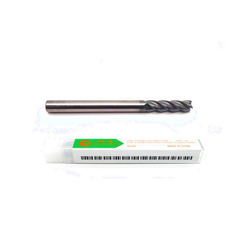 DelitonGude 5/16 Extra Long 4 inch Length Carbide Tungsten Square CNC End Mill,4 Fultes Suitable for Alloy Steels/Hardened Steels HRC55(Extra Long 5/16)