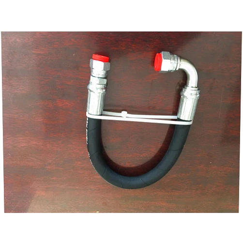 Gator Hose 1/2*48inch 2-WIRE 5,000 Hydraulic Hose Assembly 1-Female JIC x 1-Female JIC 90 with 3/4-16 Threads